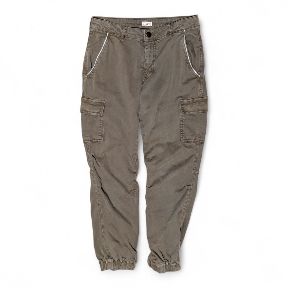 Faherty 90s Margaux Cargo Jogger Pants Women's‎ Sz 26 in Field Green Utility - Picture 3 of 12